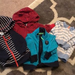 Carters 3month boys zipup bundle